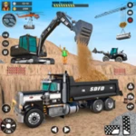 grand snow excavator simulator android application logo